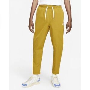 Nike Men's Mustard Yellow Drawstring Joggers